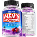 Ceecisee Men’s Methylated Multivitamin Gummies: Chewable Multivitamins Mens Gummy with Omega Probiotic Magnesium Zinc Vitamins B12 D3 - No Iron Daily Supplement Support Energy Immune for Men(120Count) - TrustMedUSA