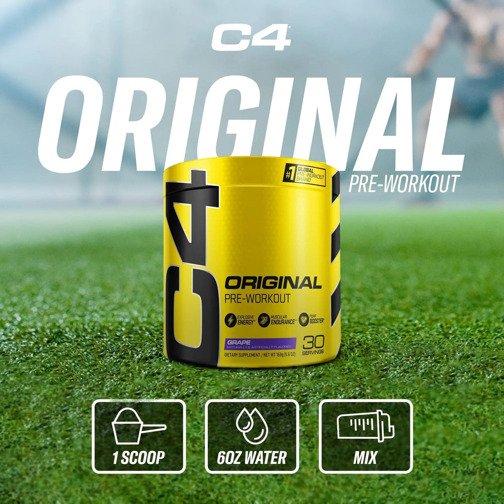 Cellucor C4 Original Pre Workout Powder Grape Sugar Free Preworkout Energy - TrustMedUSA