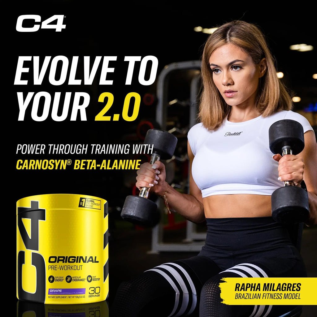 Cellucor C4 Original Pre Workout Powder Grape Sugar Free Preworkout Energy - TrustMedUSA