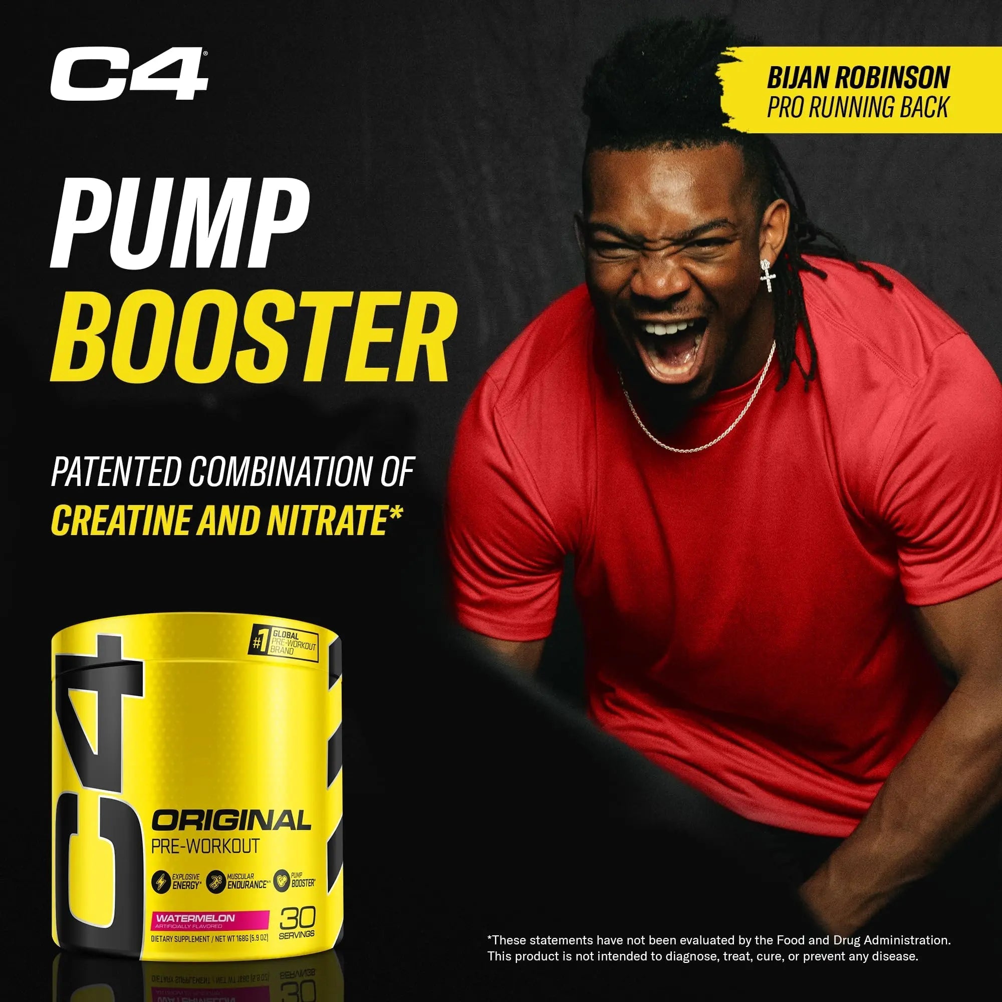Cellucor C4 Original Pre Workout Powder Watermelon Sugar Free Preworkout Energy - TrustMedUSA