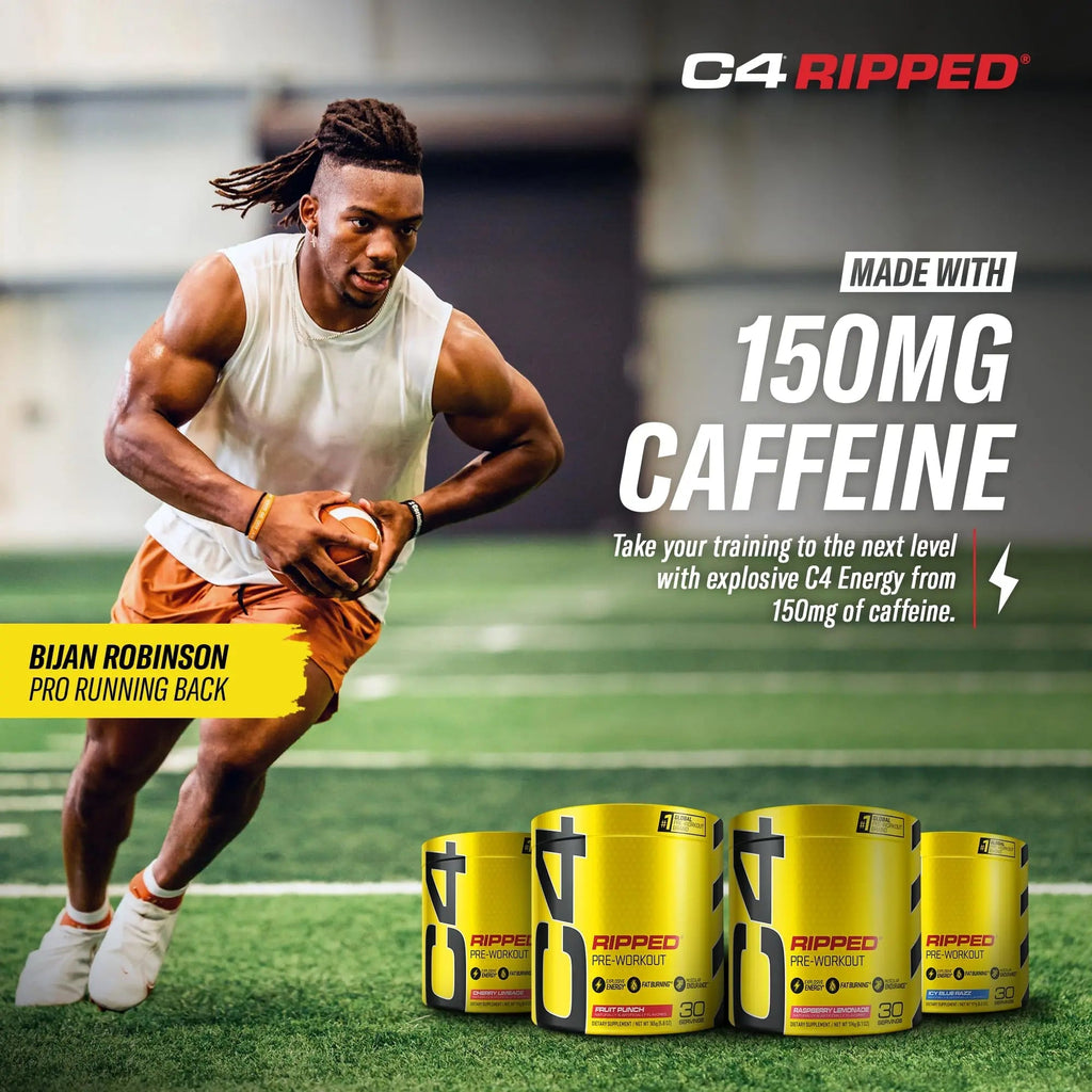 Cellucor C4 Ripped Pre Workout Powder Cherry Limeade | Creatine Free + Sugar Free - TrustMedUSA