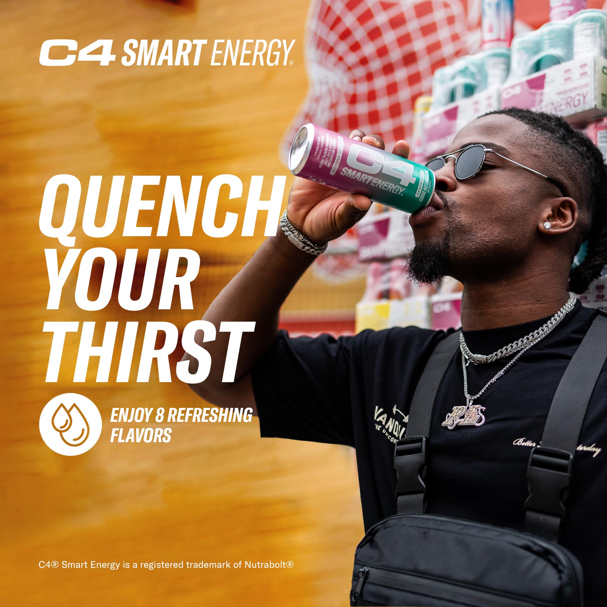Cellucor C4 Smart Energy Drink - Sugar Free Performance Fuel & Nootropic Brain Booster, Coffee Substitute or Alternative | Cherry Berry Lime 12 Oz - 12 Pack - TrustMedUSA