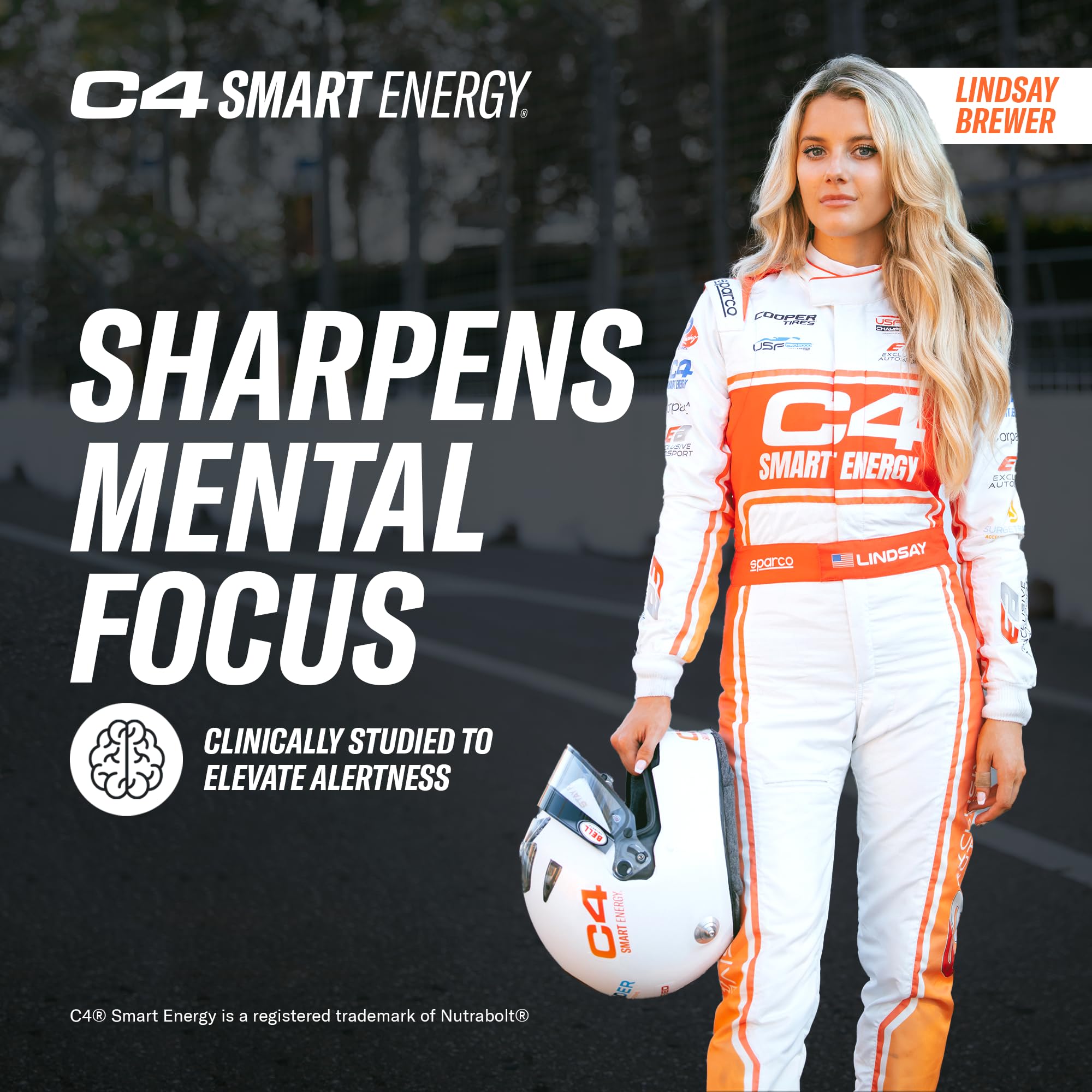 Cellucor C4 Smart Energy Drink - Sugar Free Performance Fuel & Nootropic Brain Booster, Coffee Substitute or Alternative | Cherry Berry Lime 12 Oz - 12 Pack - TrustMedUSA