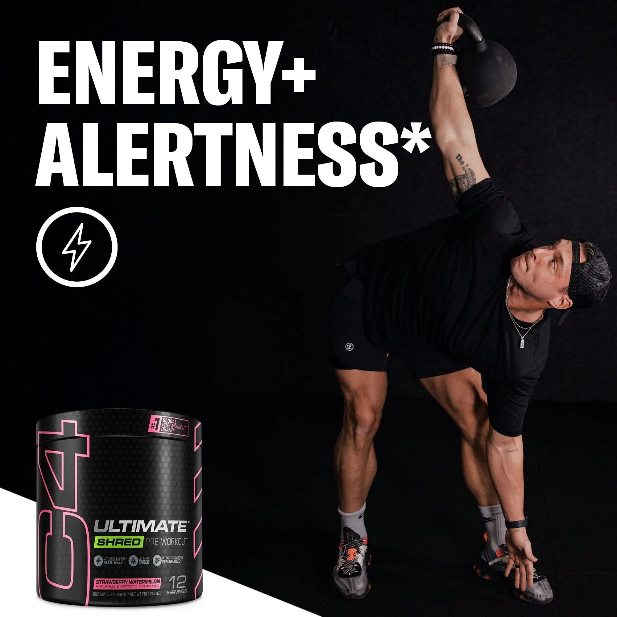Cellucor C4 Ultimate Shred Pre Workout Powder, Fat Burner for Men & Women, Weight Loss - TrustMedUSA