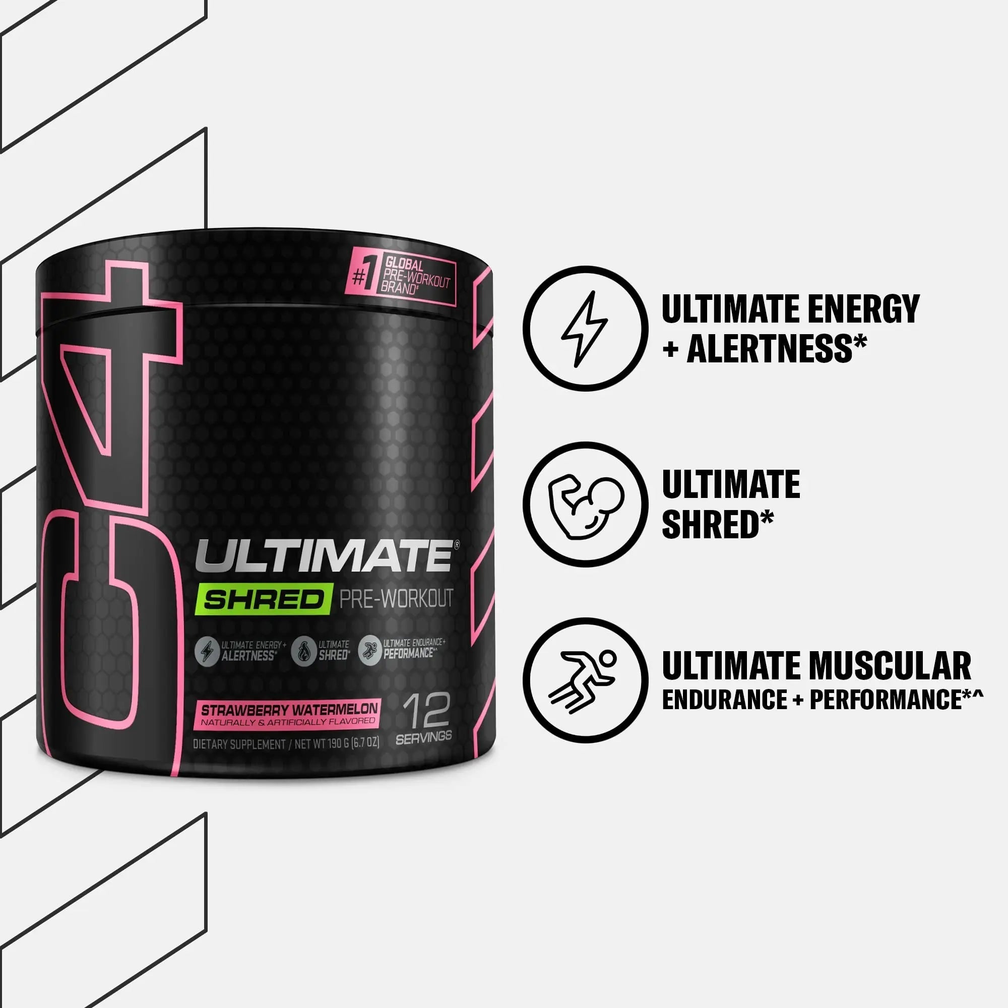 Cellucor C4 Ultimate Shred Pre Workout Powder, Fat Burner for Men & Women, Weight Loss - TrustMedUSA
