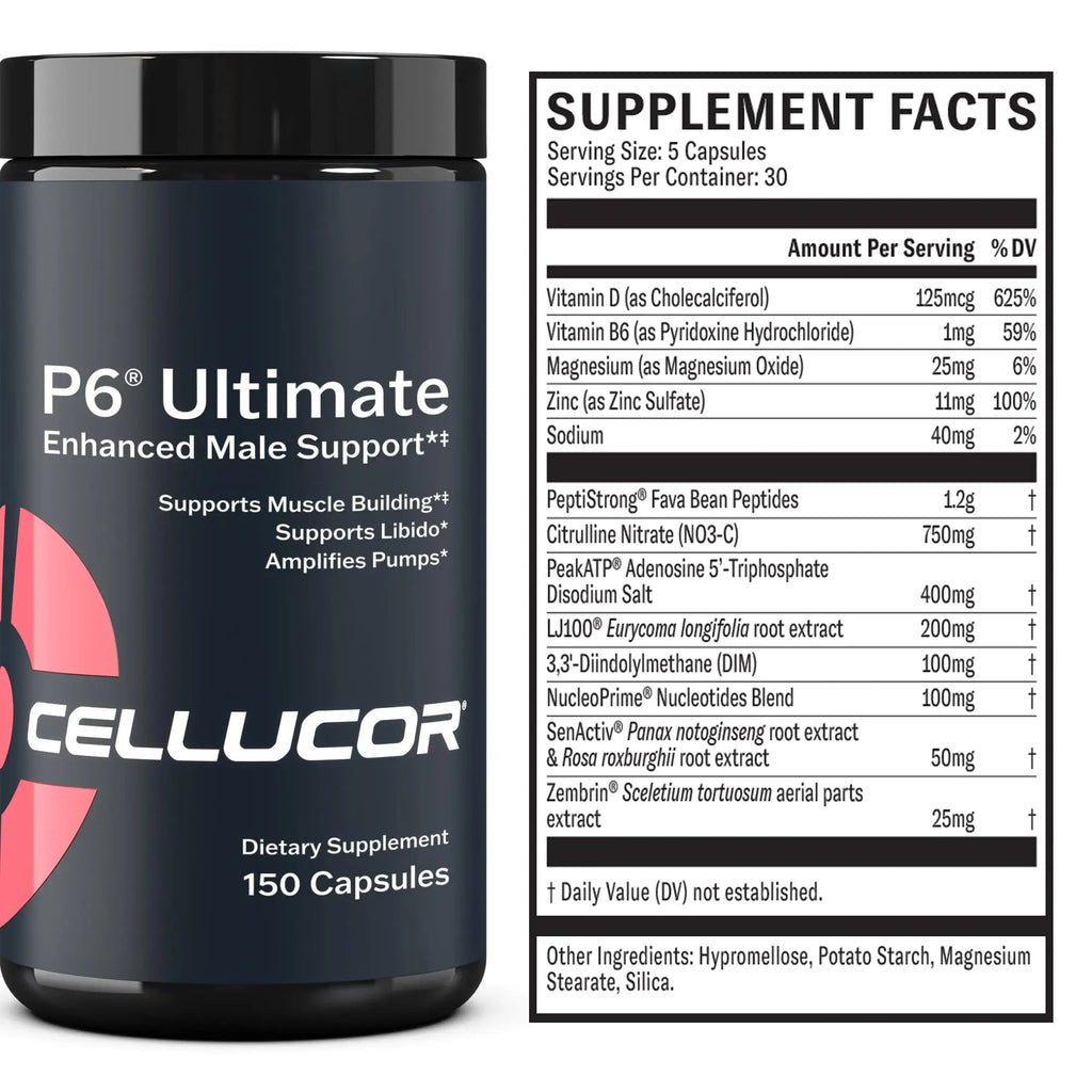 Cellucor P6 Ultimate - Enhanced Support for Men | Supports Muscle Growth & Strength - TrustMedUSA