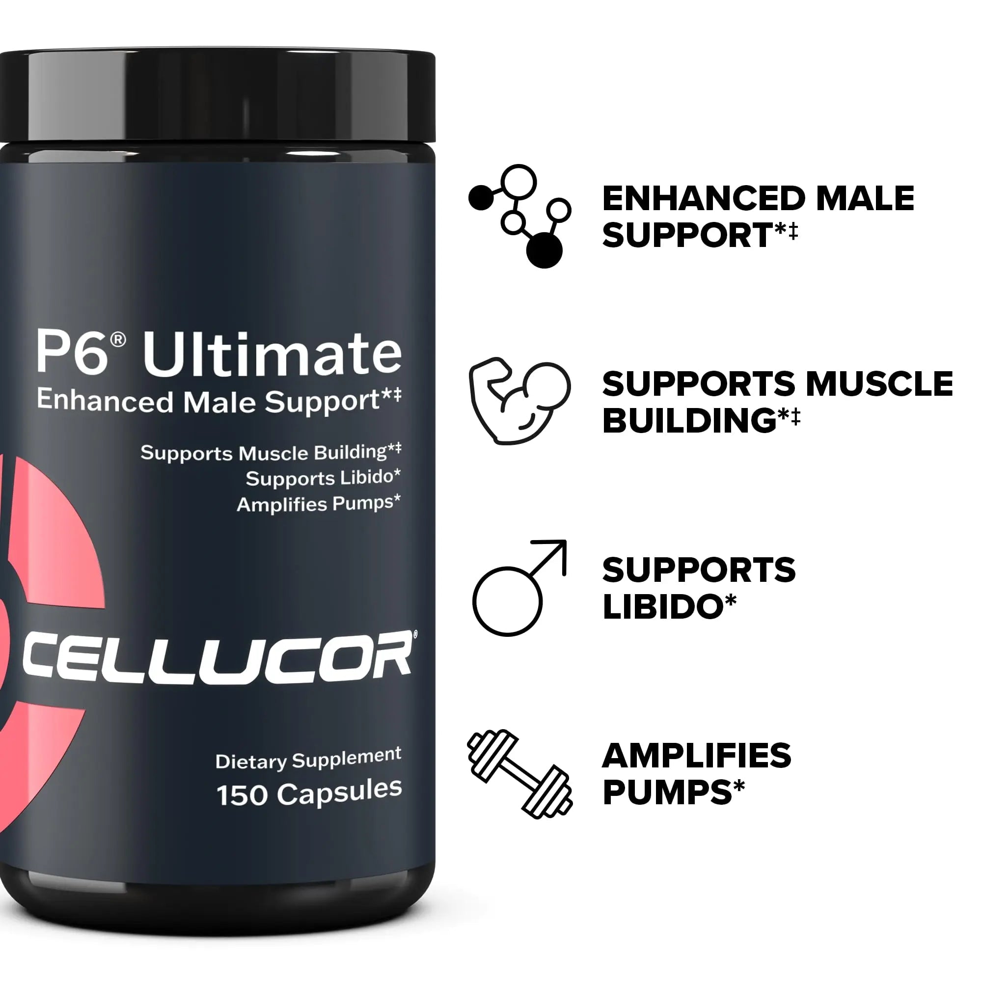 Cellucor P6 Ultimate - Enhanced Support for Men | Supports Muscle Growth & Strength - TrustMedUSA