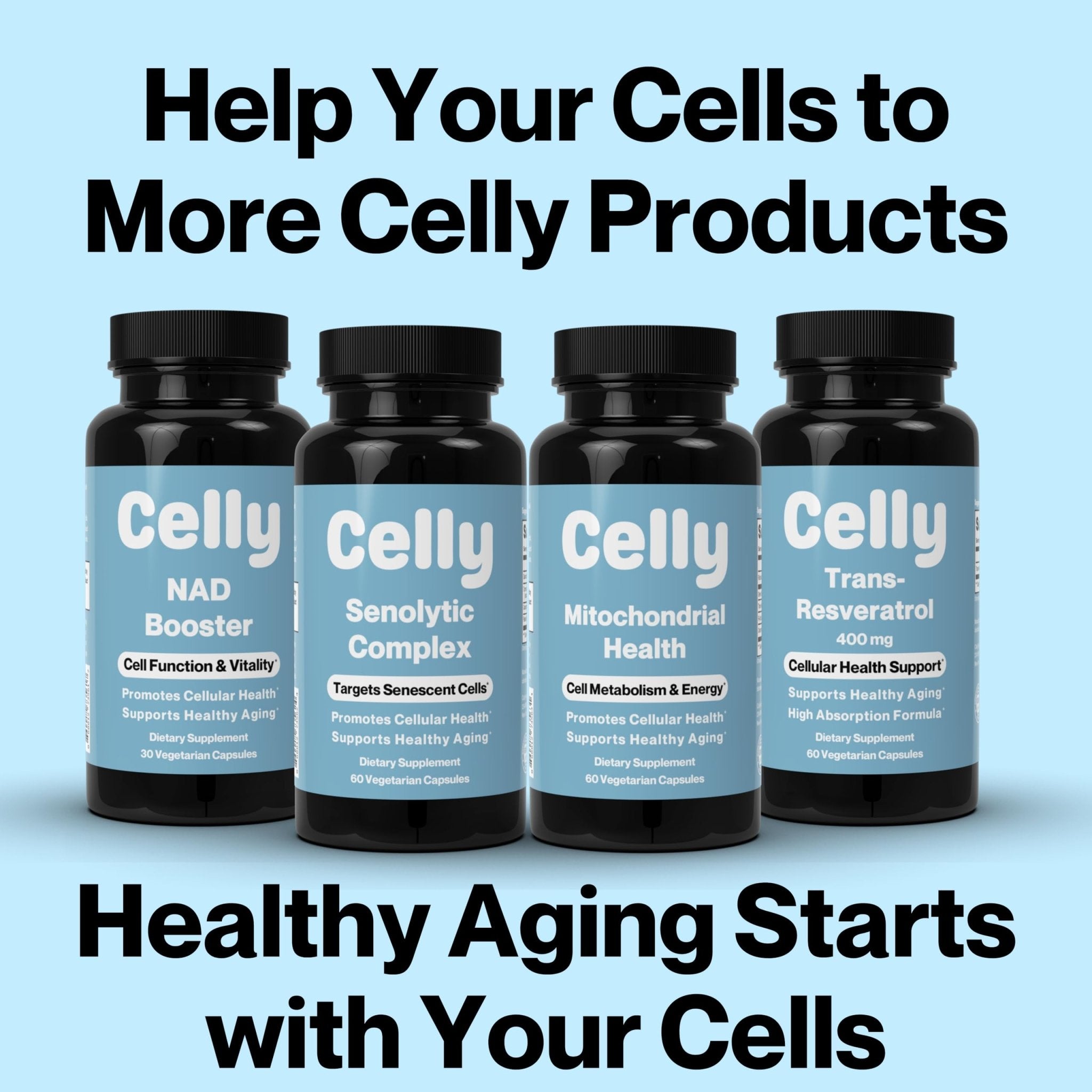 Celly Autophagy Activator | Longevity Supplement for Cellular Nutrition and Healthy Aging | Promotes Cell Renewal with Spermidine, Pterostilbene, Fisetin, and NAC | Made in USA & 3rd Party Tested - TrustMedUSA