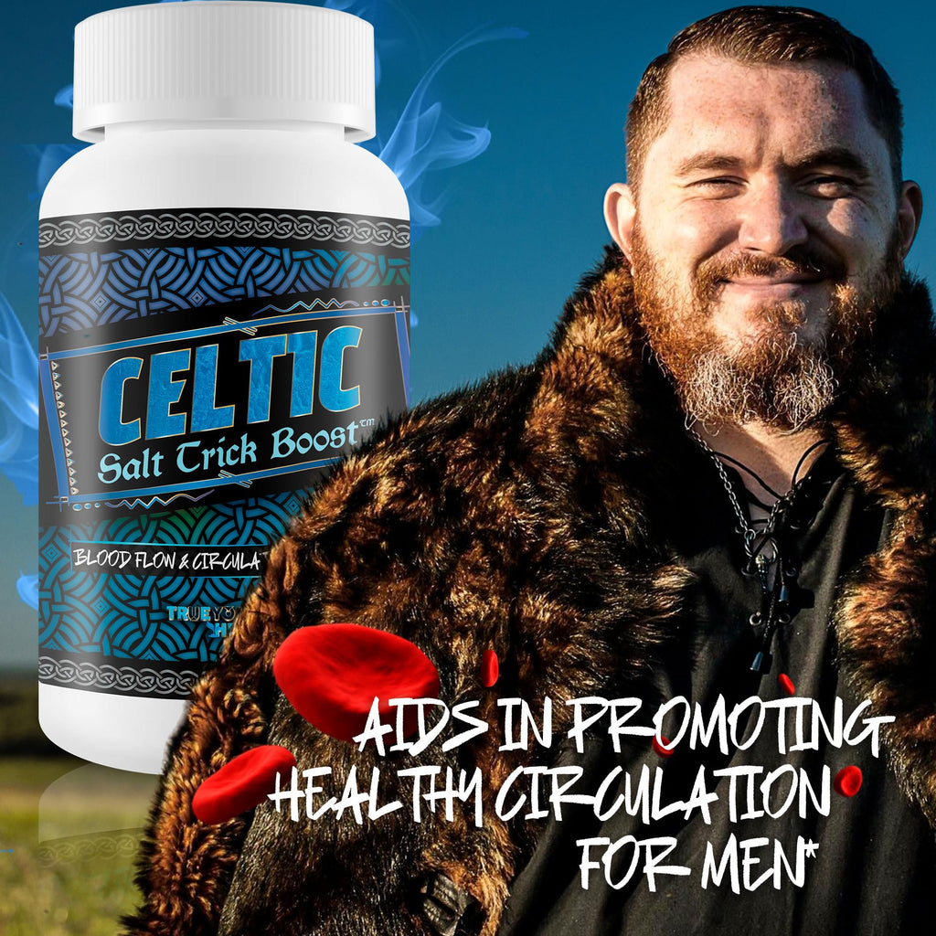 Celtic Salt Trick Boost for Blood Flow - Improved Formula - Our Best Blood Circulation Supplements for Men - Increase Blood Flow Care Blood Circulation Pills - Advanced Blood Flow Support - TrustMedUSA