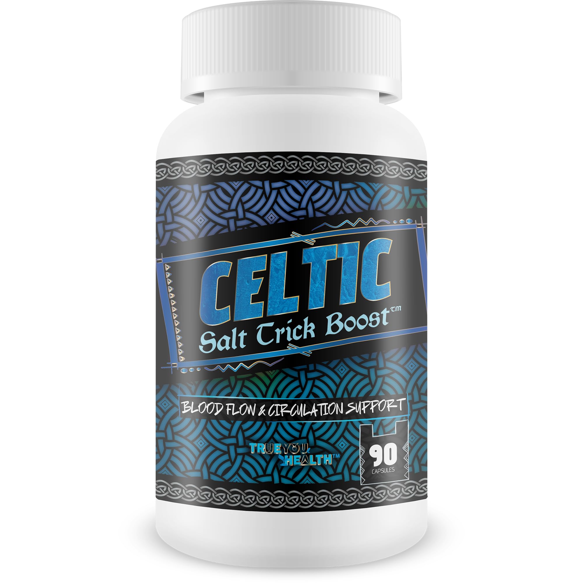 Celtic Salt Trick Boost for Blood Flow - Improved Formula - Our Best Blood Circulation Supplements for Men - Increase Blood Flow Care Blood Circulation Pills - Advanced Blood Flow Support - TrustMedUSA