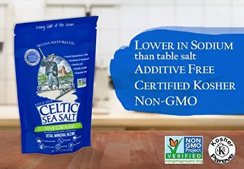 Celtic Sea Salt, Fine Ground, 8 Ounce, 0.5 Pound (Pack of 1) - TrustMedUSA