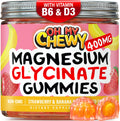 Center-Filled Magnesium Glycinate Gummies 400MG - High Absorption for Kids, Teens & Adults - Supplement for Sleep, Calm & Muscle Relaxation with B6 & D3 - TrustMedUSA
