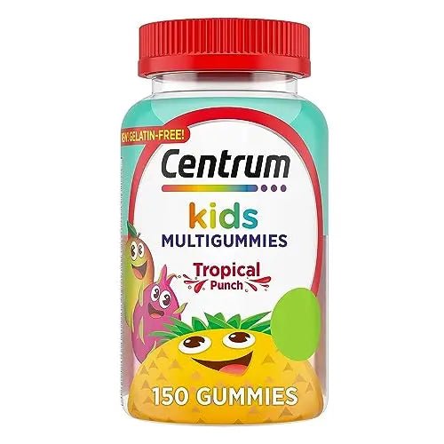 Centrum Kids Multivitamin Gummies, Tropical Punch Flavor Made With Natural Flavors - TrustMedUSA