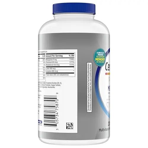 Centrum Silver Men's 50+ Multivitamin with Vitamin D3, B-Vitamins, Zinc for Memory and Cognition - 200 Tablets - TrustMedUSA
