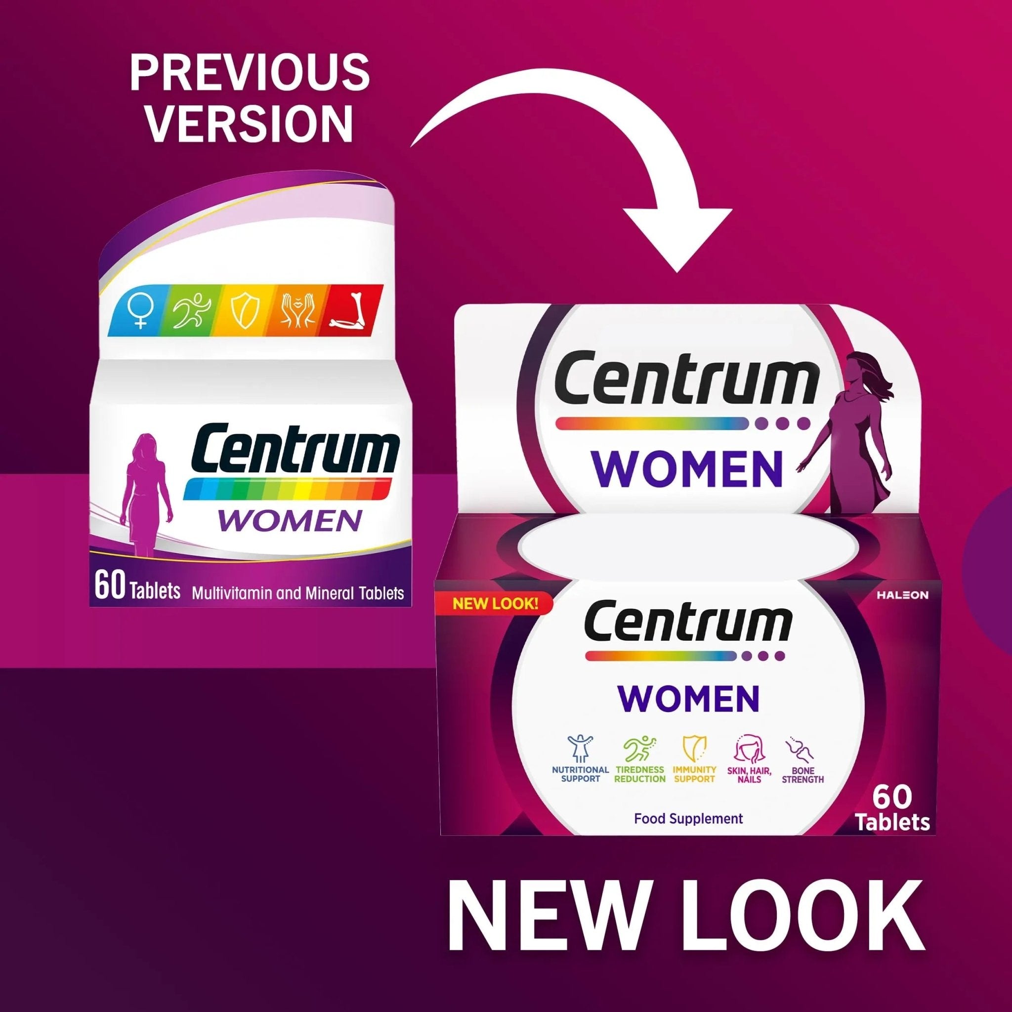 Centrum Women Tablets Multivitamin & Mineral Supplements, with 23 essential nutrients - TrustMedUSA