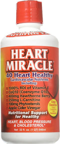 Century Systems - Heart Miracle, Nutritional Supplement for Blood Pressure, Cholesterol, and Cardiovascular Support, 32 Ounce Liquid, 16-32 Servings - TrustMedUSA