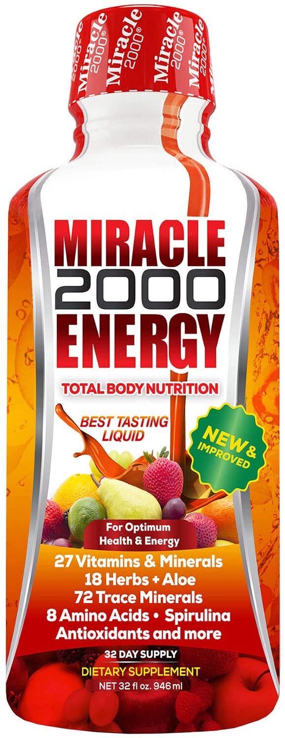 Century Systems - Miracle 2000, Complete Liquid Multivitamin and Mineral Supplement with Amino Acids and Antioxidants, 32 Ounces - TrustMedUSA