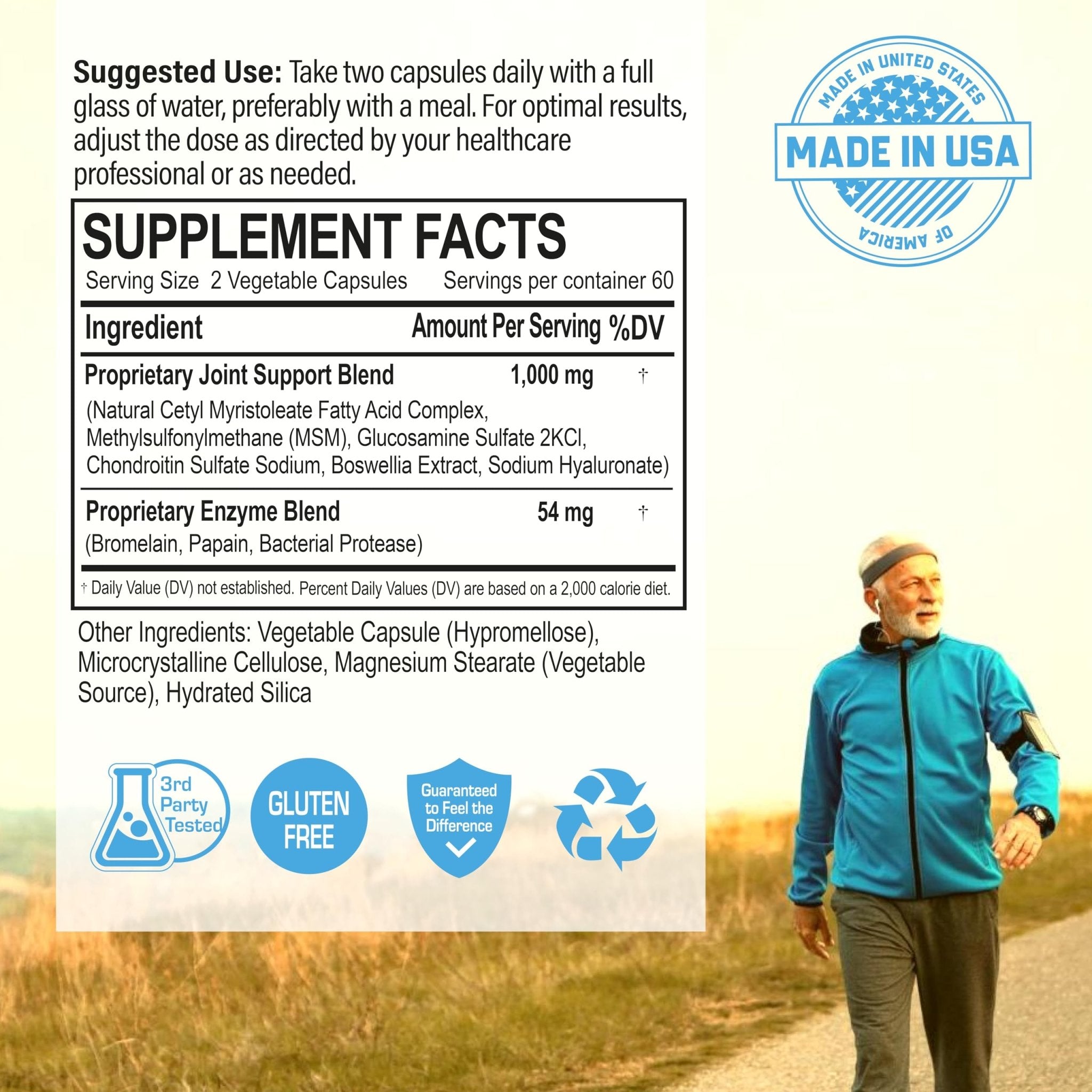 Cetyl Myristoleate Complex, CMO Advanced Joint Mobility & Comfort Formula 120 Capsules - TrustMedUSA