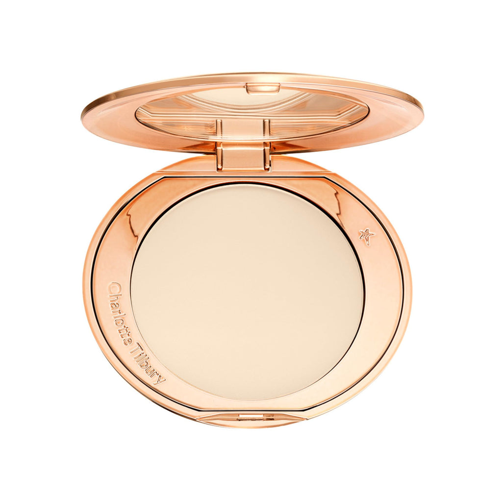 Charlotte Tilbury Airbrush Flawless Finish Setting Powder - Pore-Blurring Pressed Powder for Face Makeup to Minimize Shine with a Soft-Focus Finish - 1 Fair - TrustMedUSA