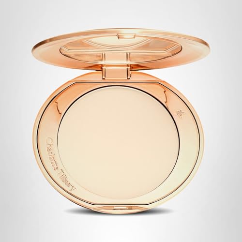 Charlotte Tilbury Airbrush Flawless Finish Setting Powder - Pore-Blurring Pressed Powder for Face Makeup to Minimize Shine with a Soft-Focus Finish - 1 Fair - TrustMedUSA