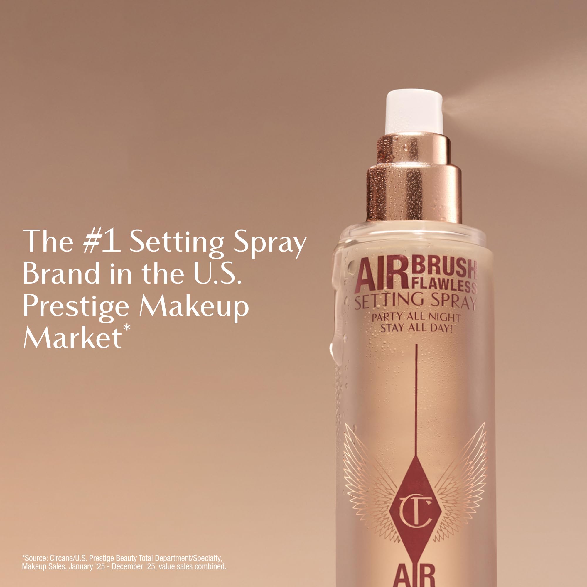 Charlotte Tilbury Airbrush Flawless Setting Spray - Ultra-Fine Hydrating Mist to Prime - TrustMedUSA