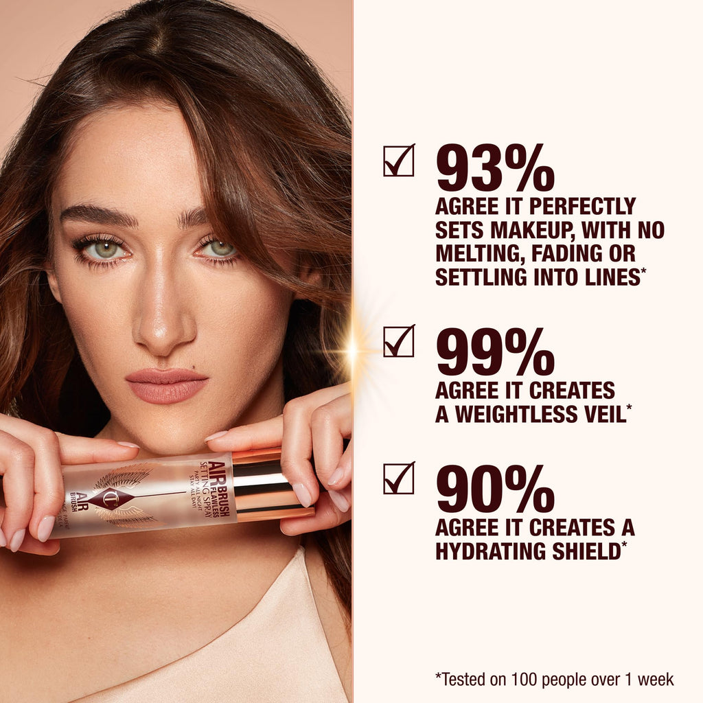 Charlotte Tilbury Airbrush Flawless Setting Spray - Ultra-Fine Hydrating Mist to Prime - TrustMedUSA