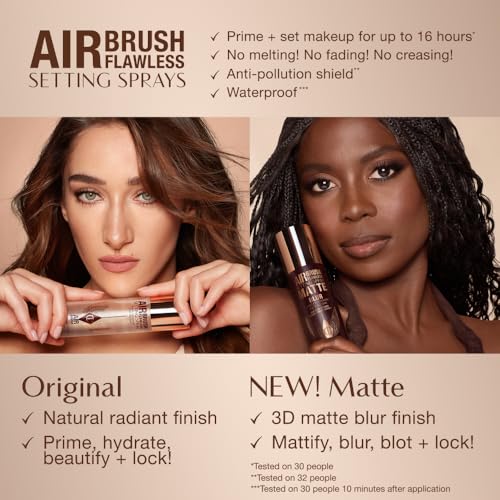 Charlotte Tilbury Airbrush Flawless Setting Spray - Ultra-Fine Hydrating Mist to Prime - TrustMedUSA