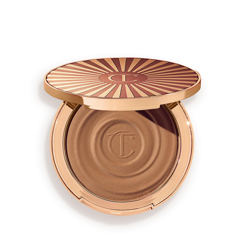 Charlotte Tilbury Beautiful Skin Face Makeup & Body Cream Bronzer - Hydrating Hyaluronic Acid & Pro Vitamin D3 to Blur for a Sun-Kissed Glow - Up to 16Hr Wear, Sweat & Humidity Proof - 1 Fair - TrustMedUSA