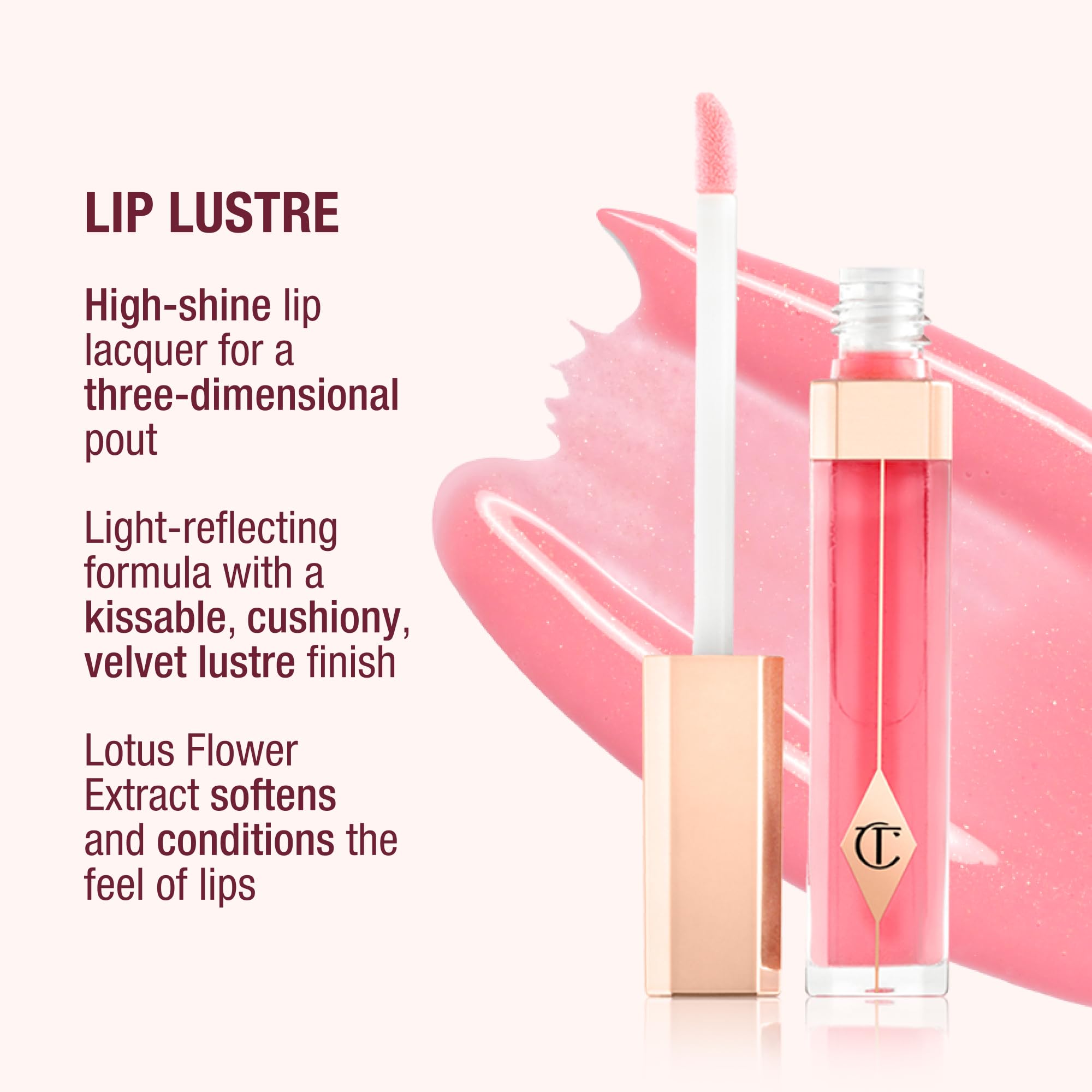 Charlotte Tilbury Icon Baby Lip Duo Kit - Mini K.I.S.S.I.N.G Satin Shimmer Lipstick & Full Size Hall of Fame High Shine Gloss Set - Hydrating Long Lasting Makeup Duo for On-the-Go Glossy Shine - Maple Wellness Supplements