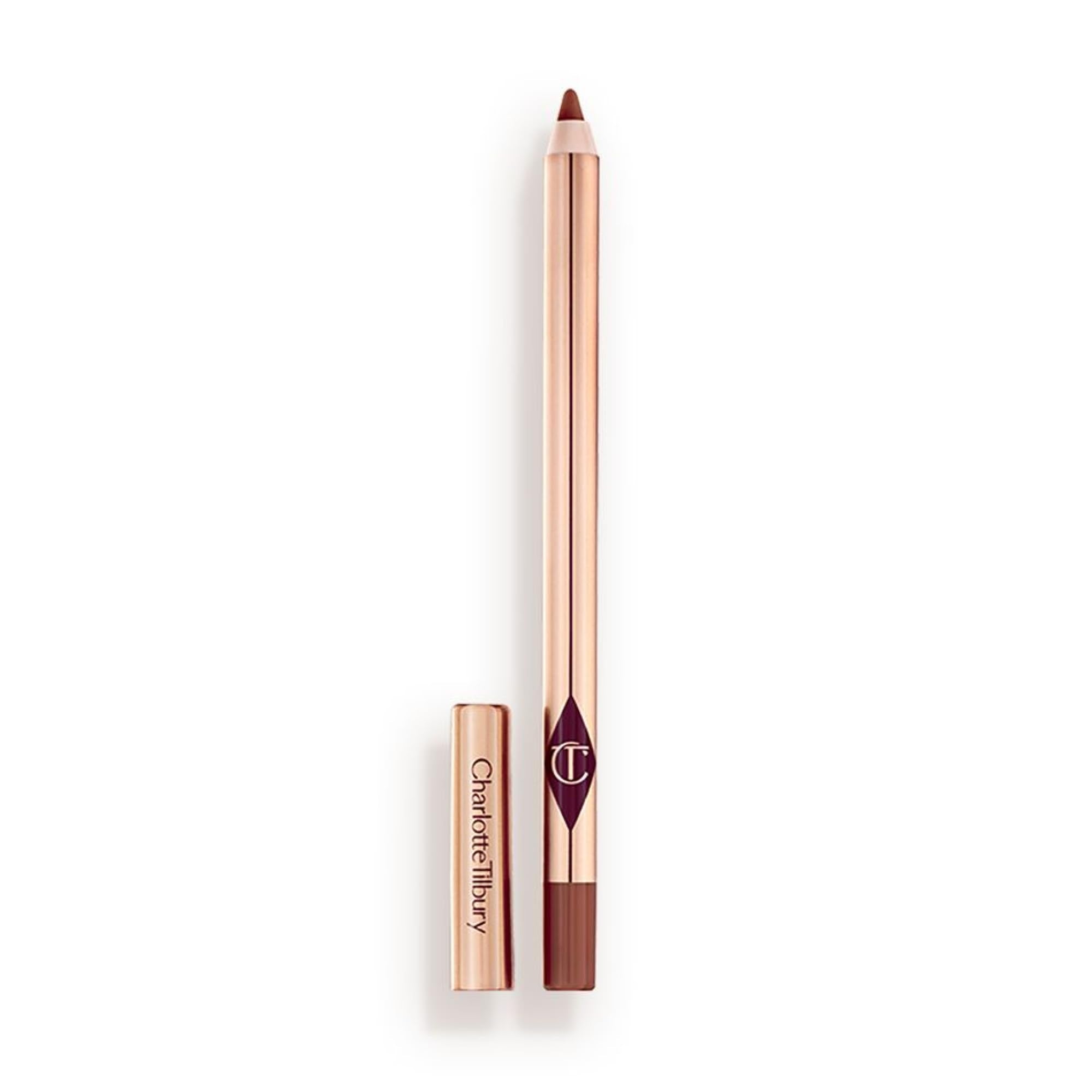 Charlotte Tilbury Lip Cheat Lip Liner Pencil - Gives Lips a Fuller-Looking, Defined Pout - Enriched with Jojoba Oil & Hyaluronic Acid - Waterproof, Smudge-Proof & Transfer-Proof - Foxy Brown - TrustMedUSA