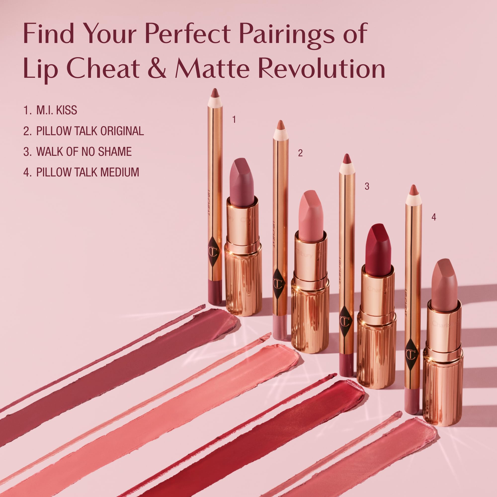 Charlotte Tilbury Lip Cheat Lip Liner Pencil - Gives Lips a Fuller-Looking, Defined Pout - Enriched with Jojoba Oil & Hyaluronic Acid - Waterproof, Smudge-Proof & Transfer-Proof - Pillow Talk Medium - TrustMedUSA