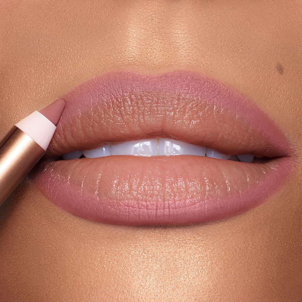 Charlotte Tilbury Lip Cheat Lip Liner Pencil - Gives Lips a Fuller-Looking, Defined Pout - Enriched with Jojoba Oil & Hyaluronic Acid - Waterproof, Smudge-Proof & Transfer-Proof - Pillow Talk Medium - TrustMedUSA