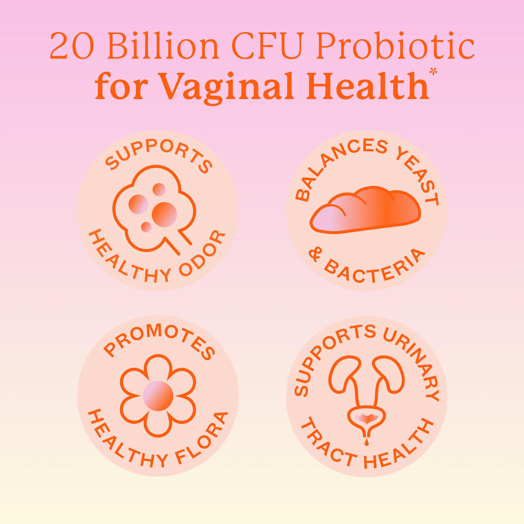 Cheeky Bonsai Vaginal Probiotic for Women pH Balance with Maximum Support 20 Billion CFU Probiotics - 8 Unique Strains for Her - Lactobacillus Blend - 60 Capsules - TrustMedUSA