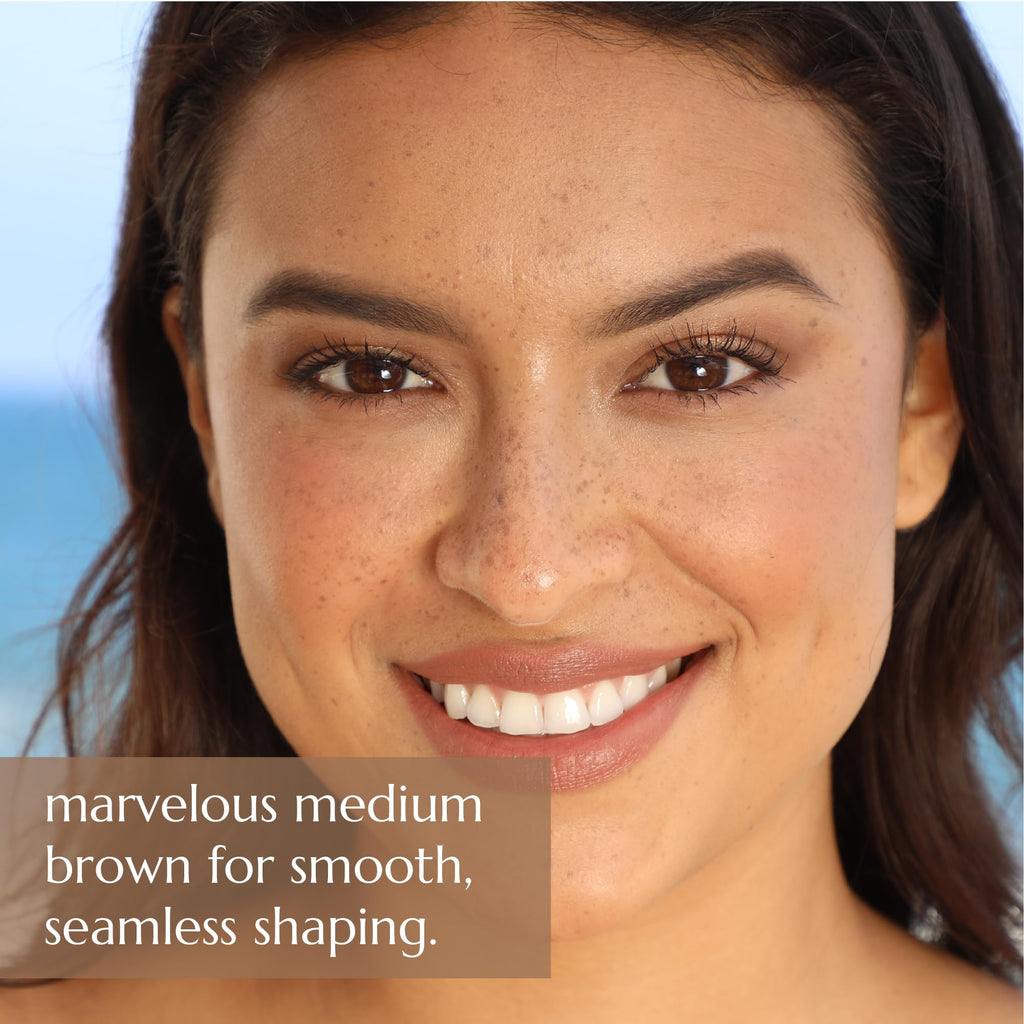 Chella Eyebrow Cream, Marvelous Medium Brown - Vegan, Cruelty Free, Paraben Free, Gluten Free Eyebrow Pomade Makeup - Long Wearing, Velvet Consistency, Water Proof - TrustMedUSA