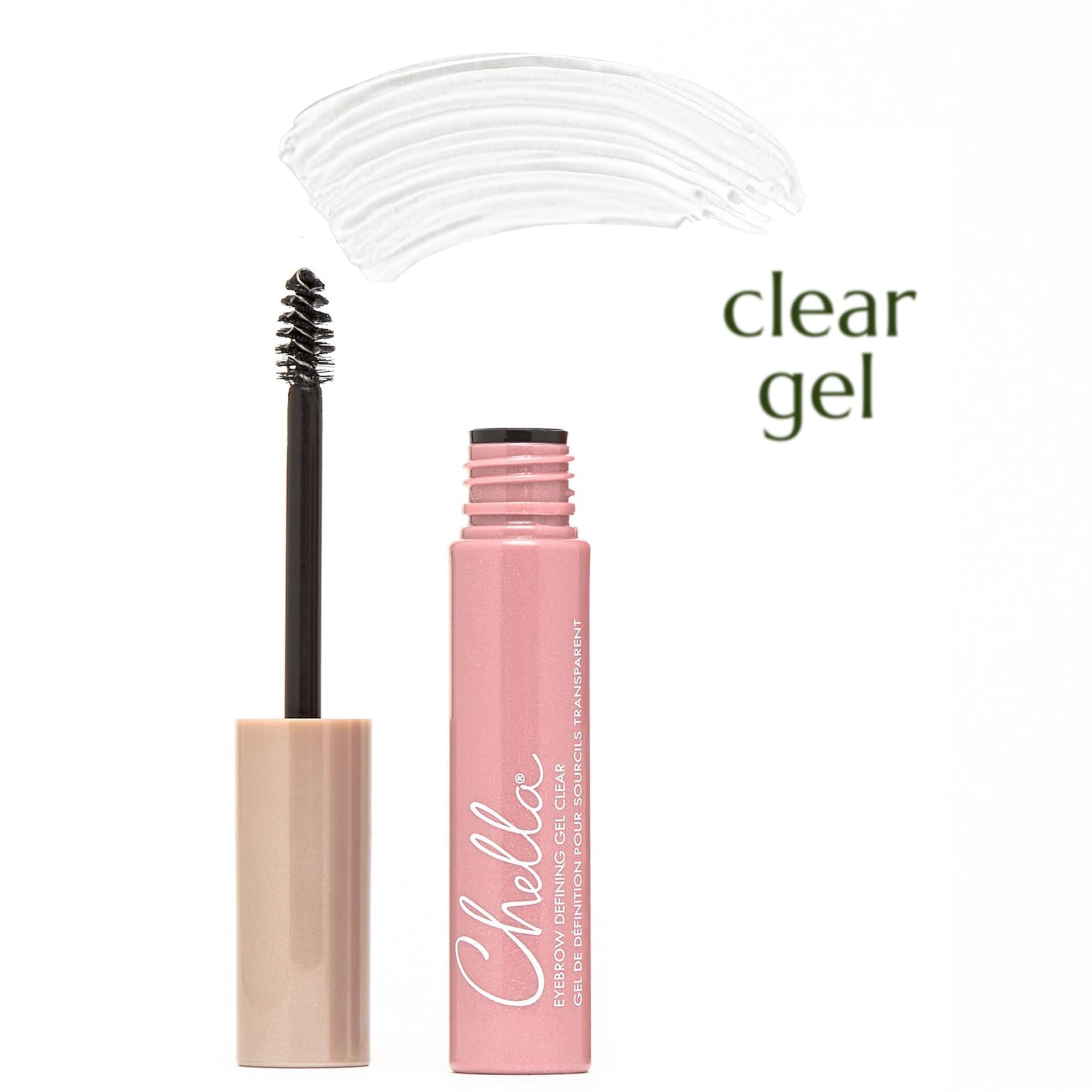 Chella Eyebrow Gel, Defining Clear Eyebrow Gel - Lightweight Formula for Natural, Long Lasting Makeup - Vegan, Cruelty Free, Paraben Free, Gluten Free - TrustMedUSA