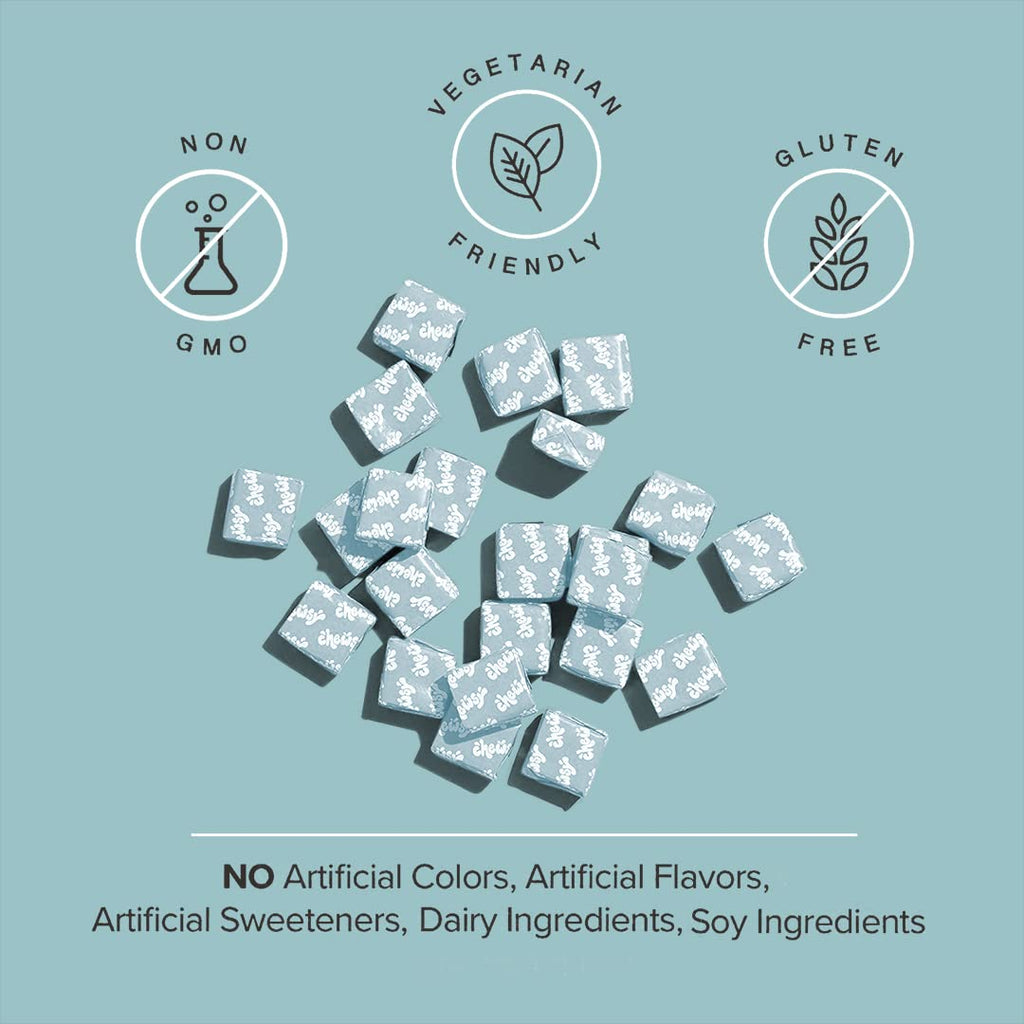 Chewsy So Long Stress, Calm Fruity Chews, Stay Calm & Focused. w/L-theanine, Amino Acid, GABA, Glycine, Tyrosine, Taurine & Magnesium. Non-GMO and Gluten-Free. Tropical Fruity Chews, 30-Day Supply - TrustMedUSA