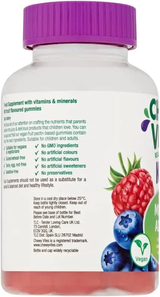 Chewy Vites Kids Multivitamin Advance 60 Gummy Vitamins | 11 Essential Nutrients - TrustMedUSA