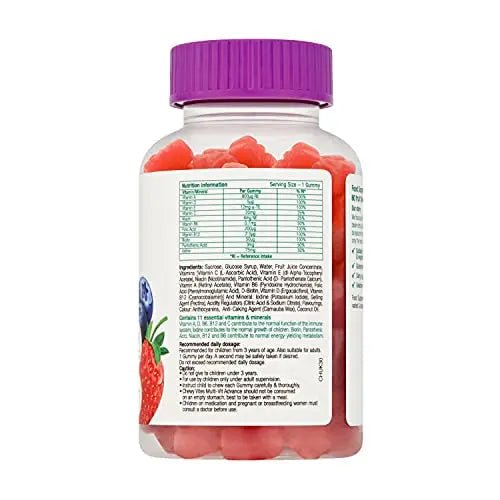 Chewy Vites Kids Multivitamin Advance 60 Gummy Vitamins | 11 Essential Nutrients - TrustMedUSA