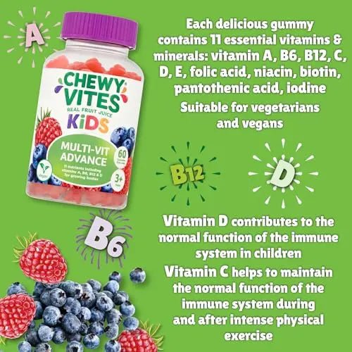 Chewy Vites Kids Multivitamin Advance 60 Gummy Vitamins | 11 Essential Nutrients - TrustMedUSA