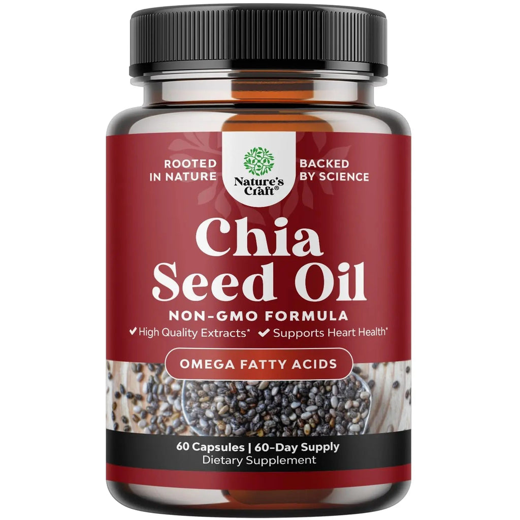 Chia Seed Oil Supplement for Weight Loss and Energy Natural Superfood Protein Metabolis - TrustMedUSA
