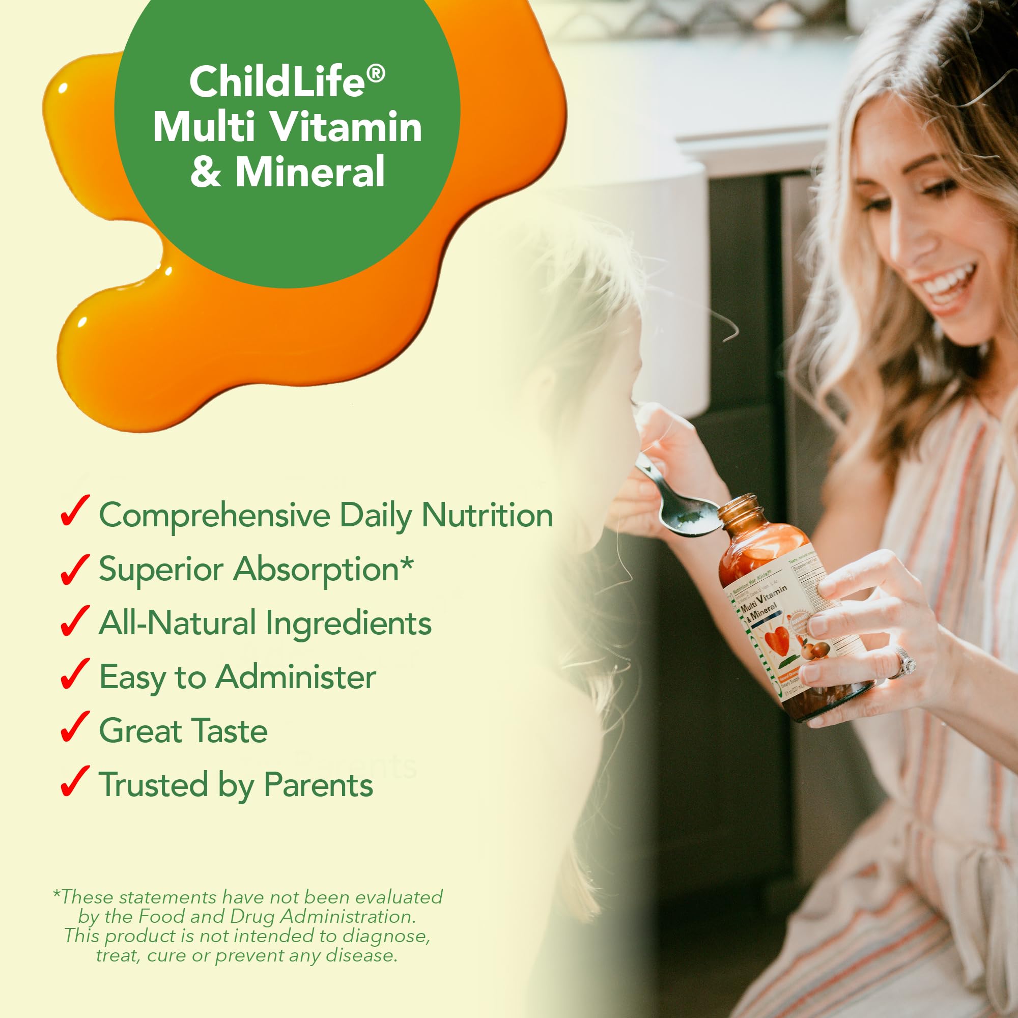 CHILDLIFE ESSENTIALS Kids Multivitamin & Mineral - Kids Vitamins, Liquid Multivitamin for Kids, Toddler Multivitamins, Liquid Vitamins, Baby Multivitamin - Natural Orange & Mango, 8 Fl Oz (Pack of 2) - TrustMedUSA