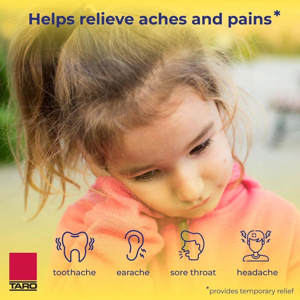 Children's Ibuprofen Oral Suspension 100 mg per 5 mL, 4 Fl Oz, Pain Reliever and Fever Reducer for Ages 2-11 Years, Dye-Free, Berry Flavor - TrustMedUSA