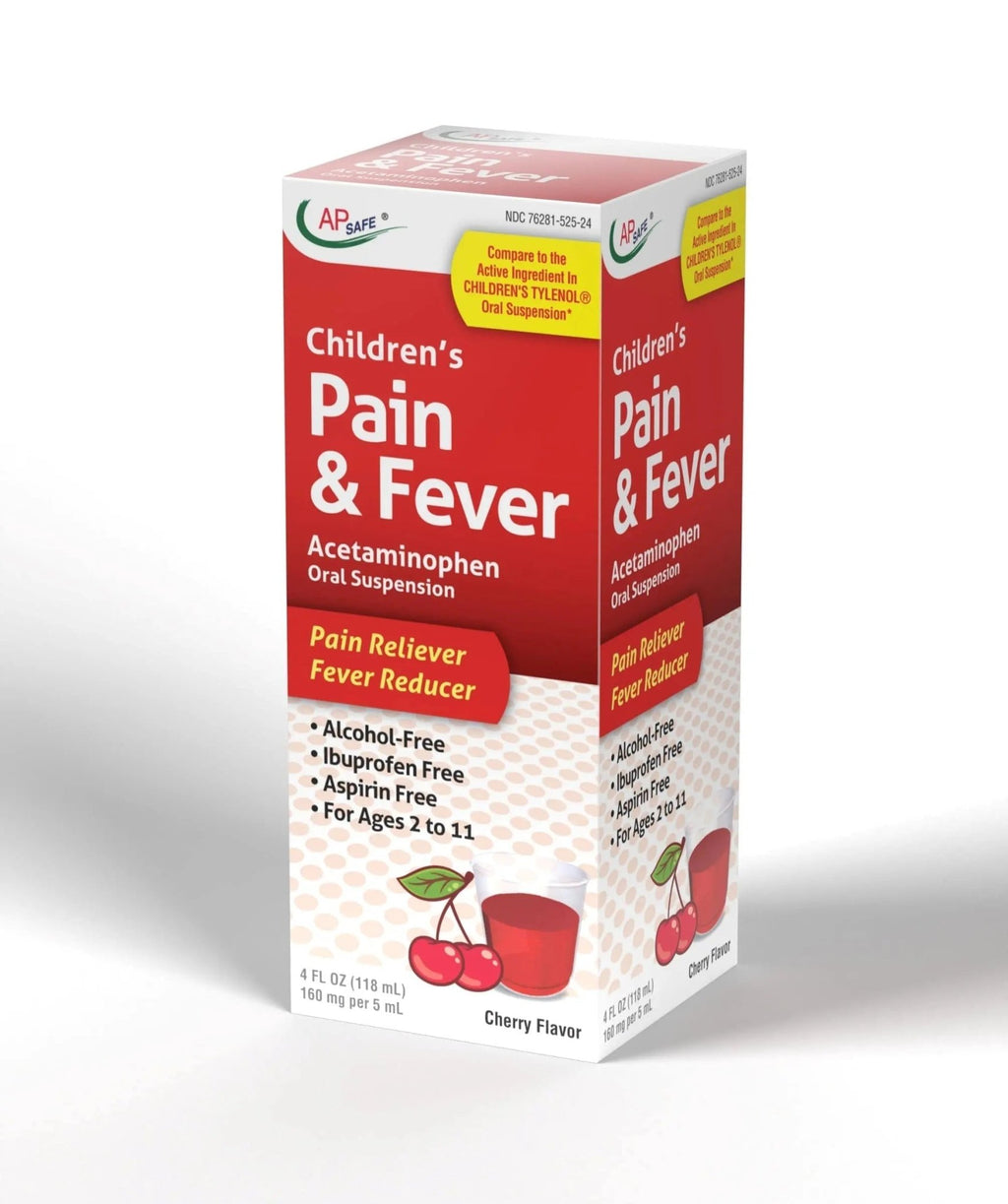 Children's Pain & Fever Acetaminophen Oral Suspension - TrustMedUSA