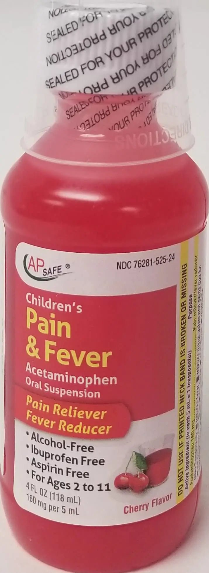 Children's Pain & Fever Acetaminophen Oral Suspension - TrustMedUSA
