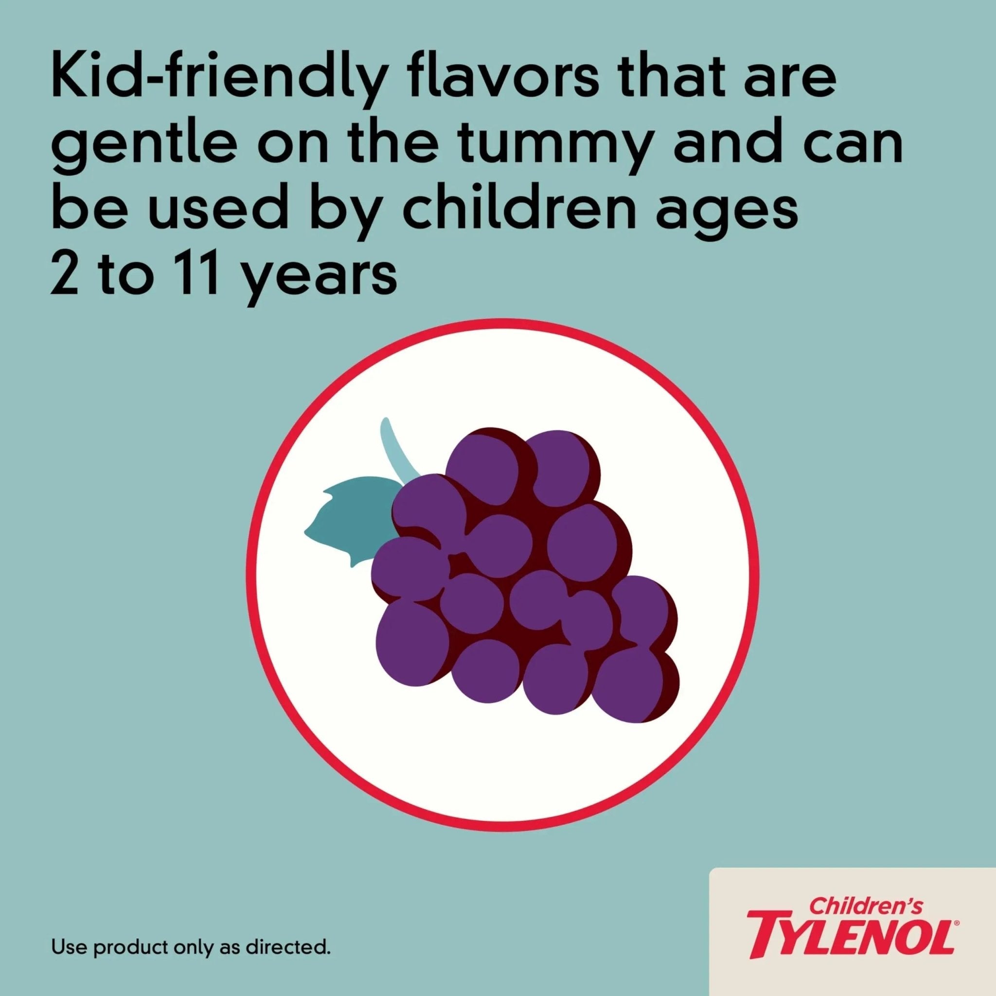 Children's Tylenol Chewables with 160 mg Acetaminophen, Pain Reliever & Fever Reducer for Kids' Cold + Flu Symptoms, Headache, Sore Throat & Toothache, Aspirin-Free, Grape Flavor, 24 ct - TrustMedUSA