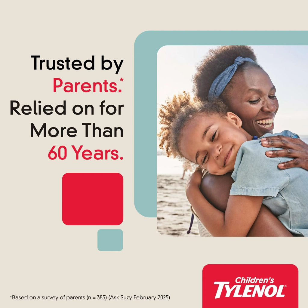 Children's Tylenol Dissolve Packs for Pain Relief, Fever Medication, 160 mg Acetaminophen, Dye Free, Kids' Powder Packets for Cold & Flu Symptom Relief; Wild Berry Flavor, 30 ct.; Pack of 1 - TrustMedUSA
