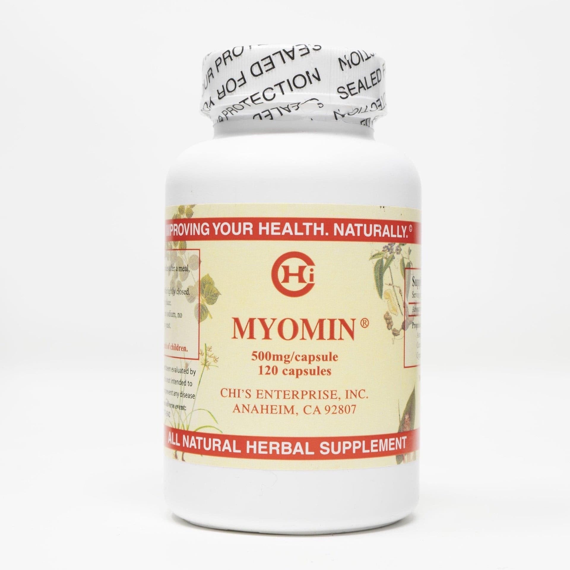 Chi's Enterprise 120 Piece Myomin Promotes Healthy Hormone Levels 500mg Capsules - TrustMedUSA