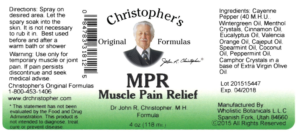 Christopher's Muscle Pain Relief - 4 fl oz - TrustMedUSA