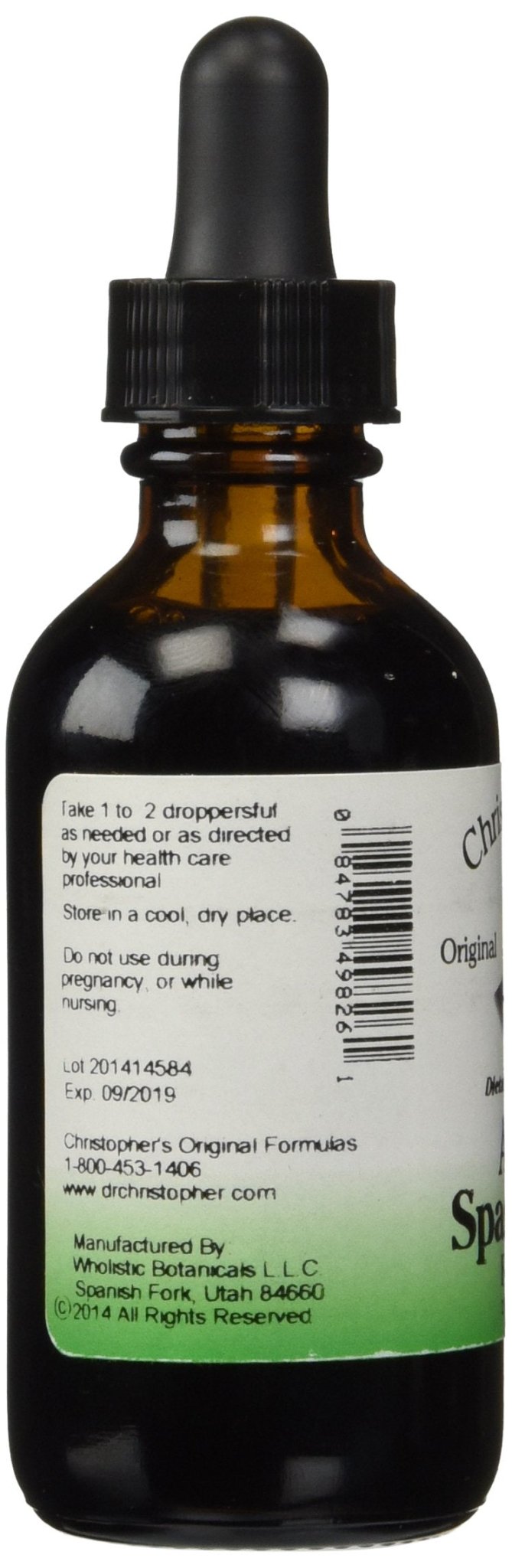 Christopher’s Original Formulas Anti-Spasmodic Formula | 2 oz Liquid Herbal Supplement | Synergistic Blend for Nervous System Support | Skullcap, Valerian & Cayenne - TrustMedUSA