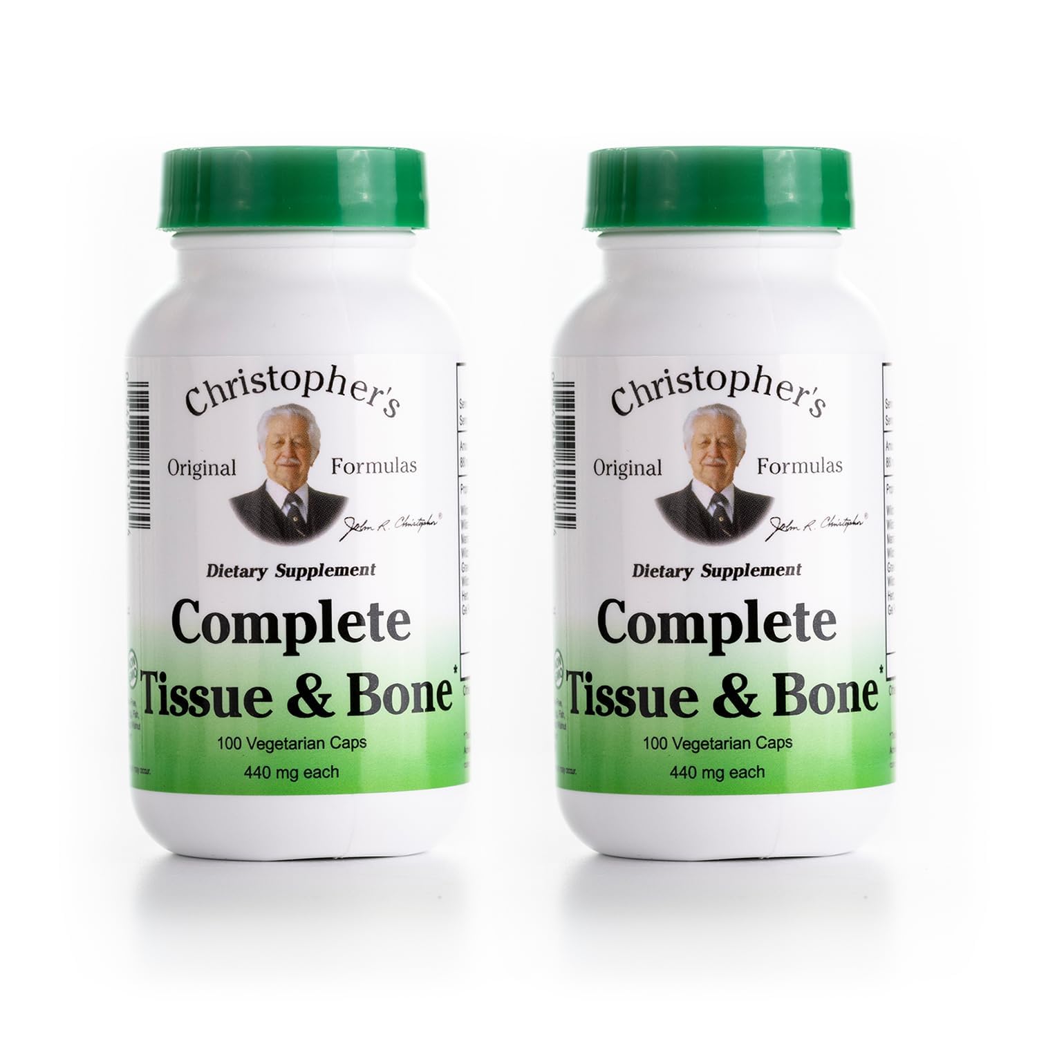Christopher's Original Formulas Complete Tissue & Bone Formula – 100 VCaps | Herbal Support for Bones & Connective Tissue - Pack of 2 - TrustMedUSA